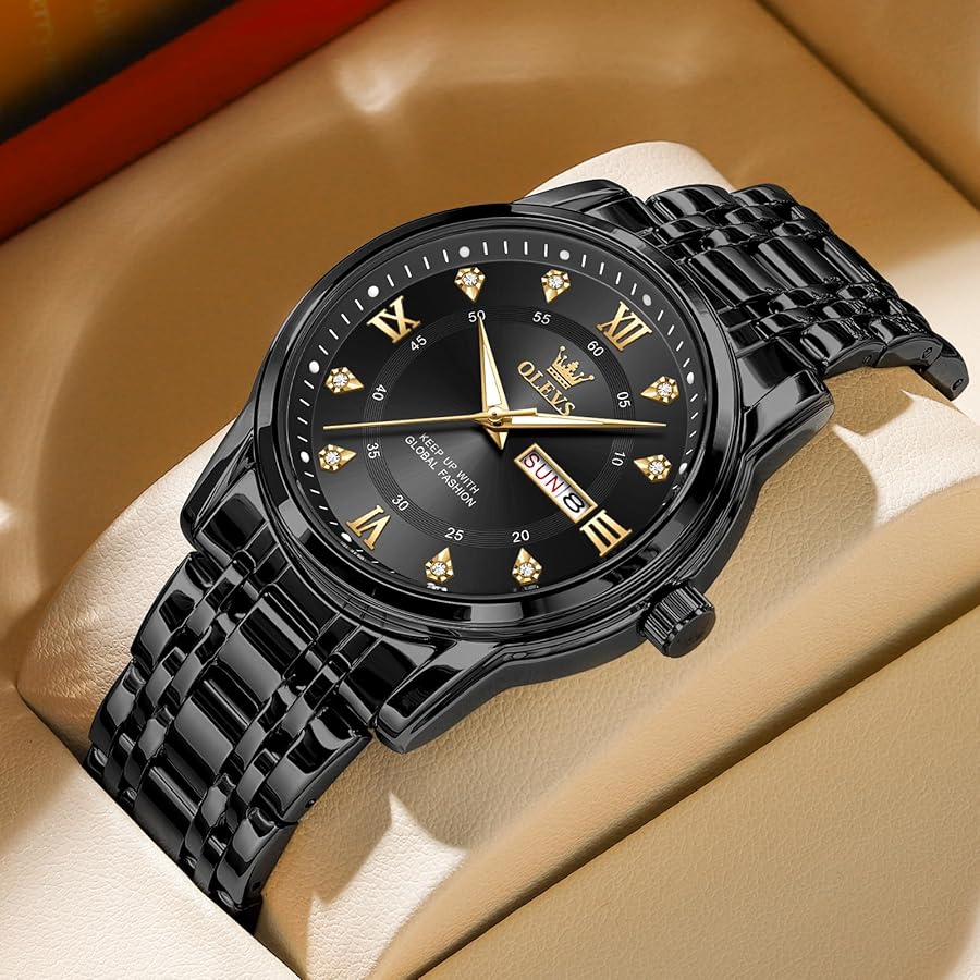 OLEVS TY712 Men's Casual Original Wristwatch Waterproof Stainless Steel Scratch-Resistant
