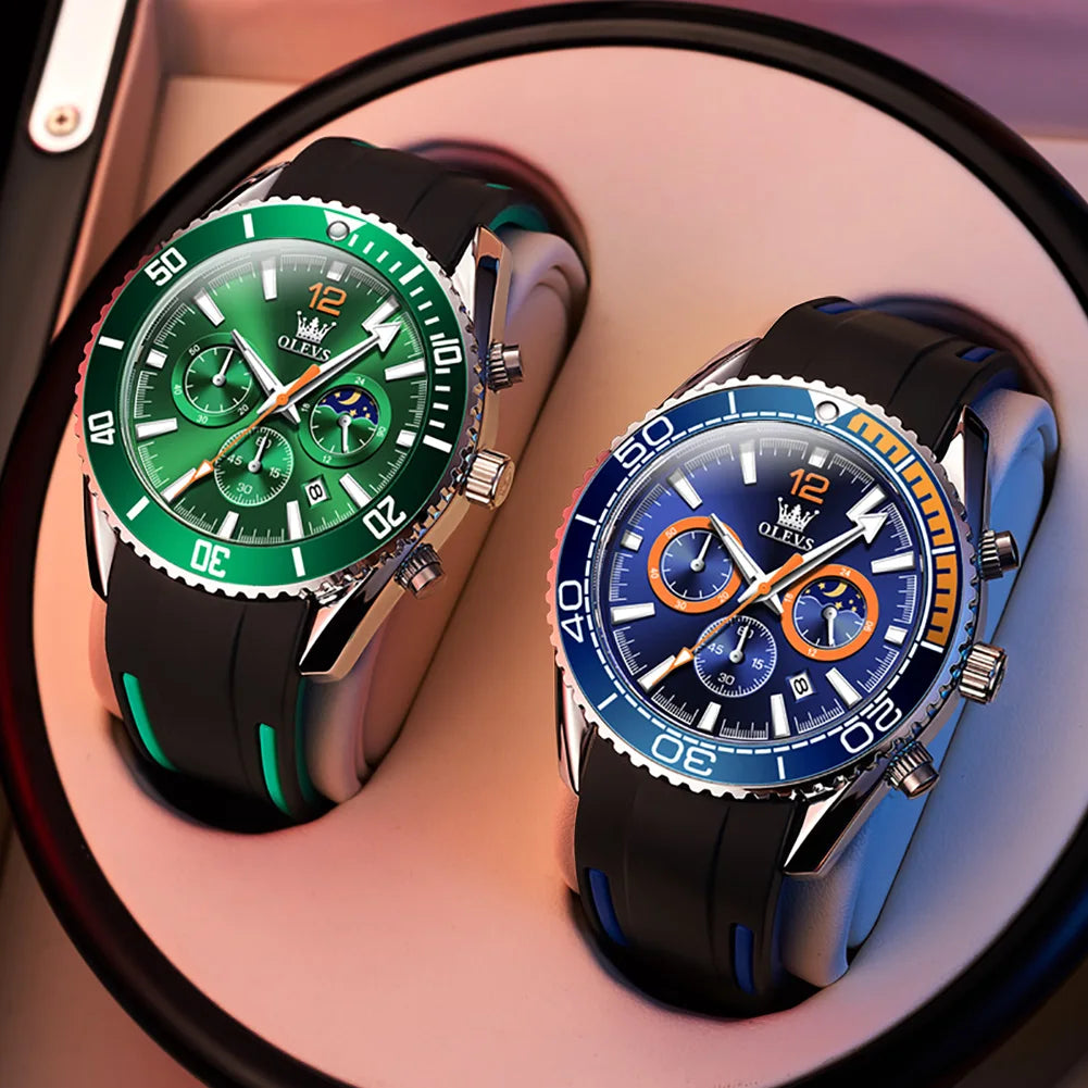 OLEVS Sport Waterproof Noctilucent For Men Clock Relogio Masculino