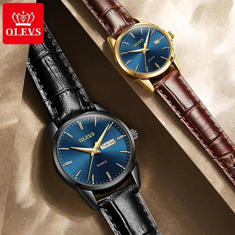 6698 Couple Quartz Stainless Steel Watchstrap Watch