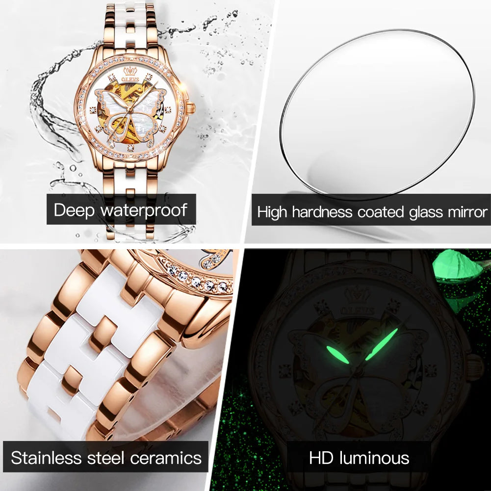 OLEVS 6622 Luxury Brand Ladies Wrist Watch