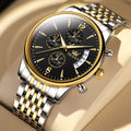 2867 Men's Classics Three Small Dial Quartz Stainless Luminous