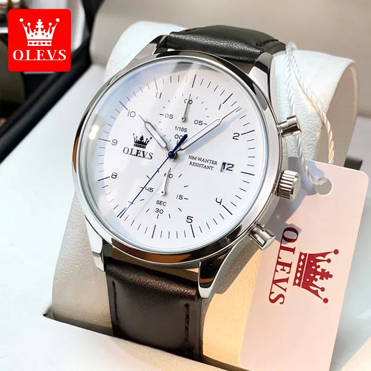 OLEVS 2880 Men's Chronograph Waterproof Luminous Date Casual Luxury