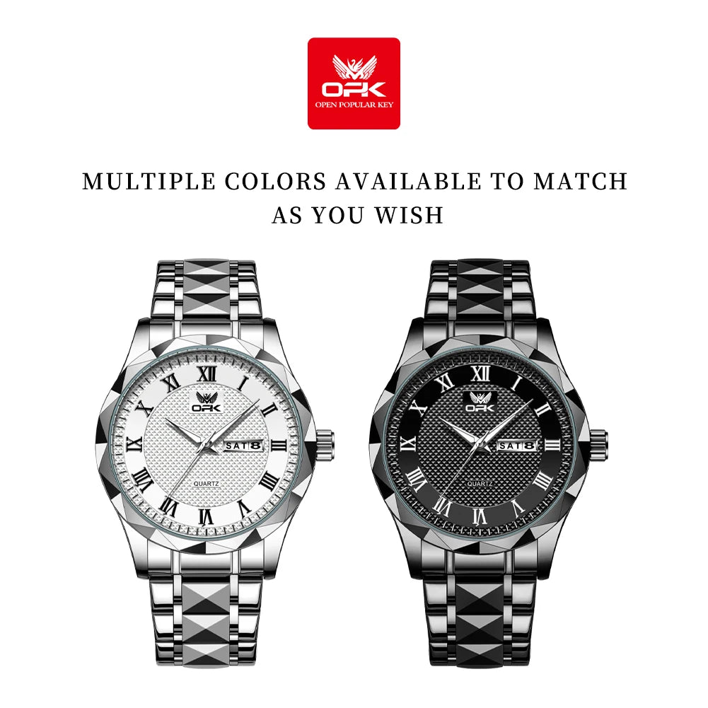 OPK 8166 Men's Grid dial reloj
