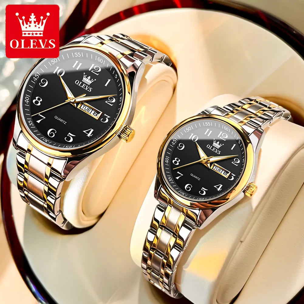 5567 Luminous Wristwatch for Lovers