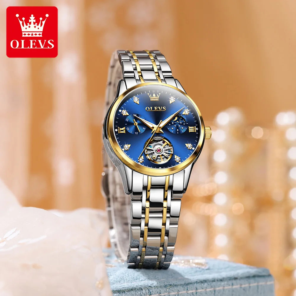 OLEVS 6608 Women's Tourbillon Style Waterproof Luminous