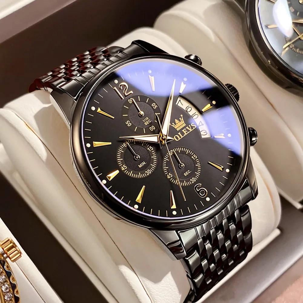 OLEVS 2867 Waterproof Quartz Stainless Steel Luminous