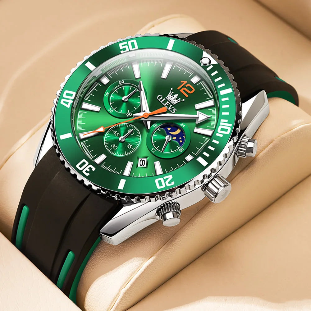 OLEVS Sport Waterproof Noctilucent For Men Clock Relogio Masculino