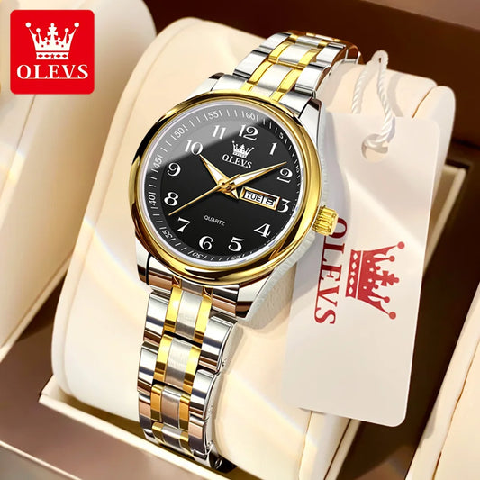 OLEVS 5567 Waterproof Luminous Watch for Ladies with Arabic Numerals Dial