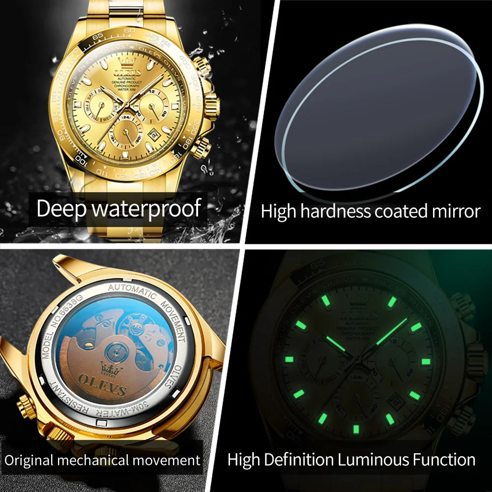 OLEVS Men's Classic Luxury Automatic Mechanical