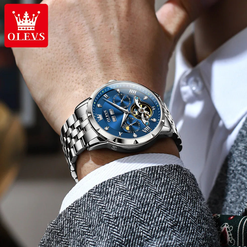 OLEVS 6691 Men's Perpetual Calendar Moon Phase