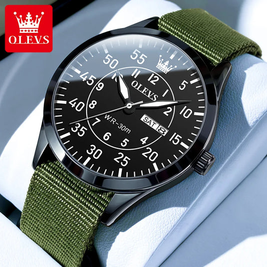 OLEVS 9973 Men's Waterproof Luminous Original Quartz Display