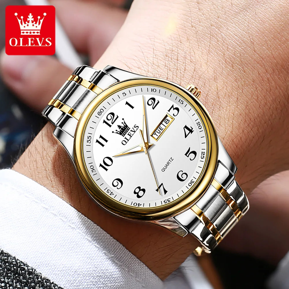 OLEVS Classic Men's Clock 5567