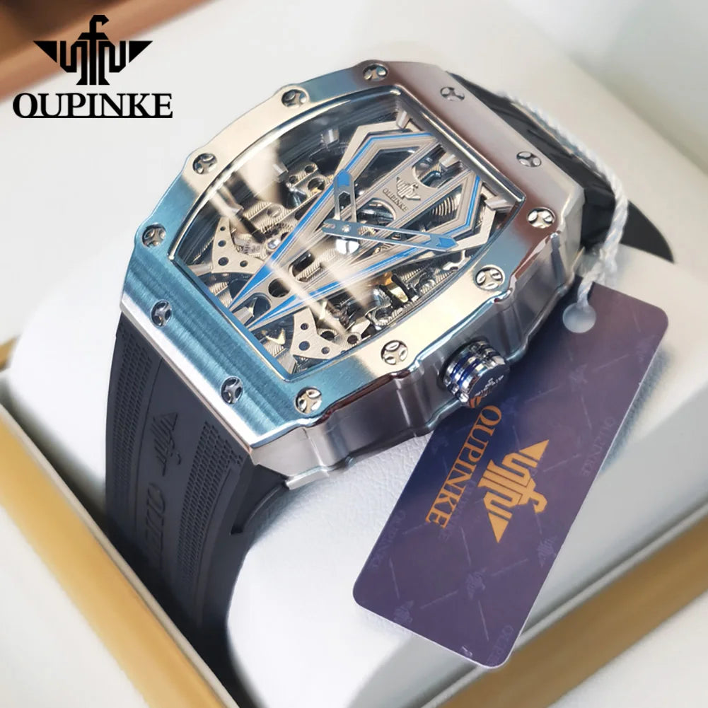 3179 Tonneau Tungsten Steel Sapphire Mirror