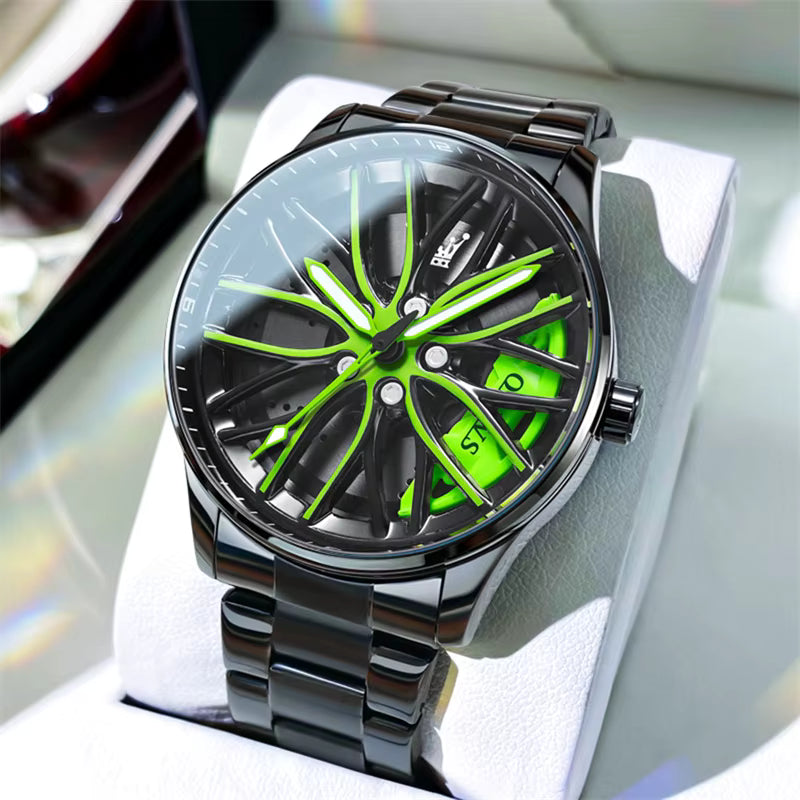 OLEVS Men Rotatable Wheel Hub Dial No.9937