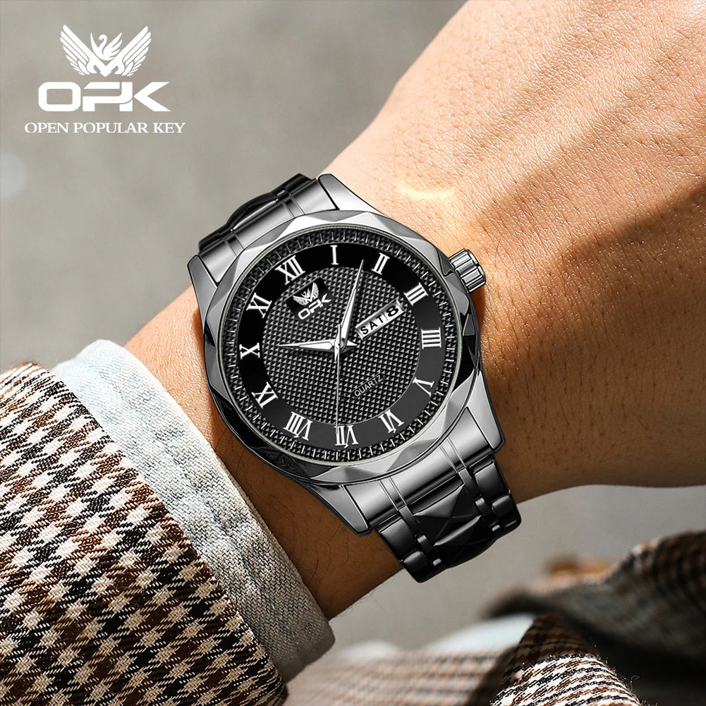 OPK 8166 Men's Grid dial reloj