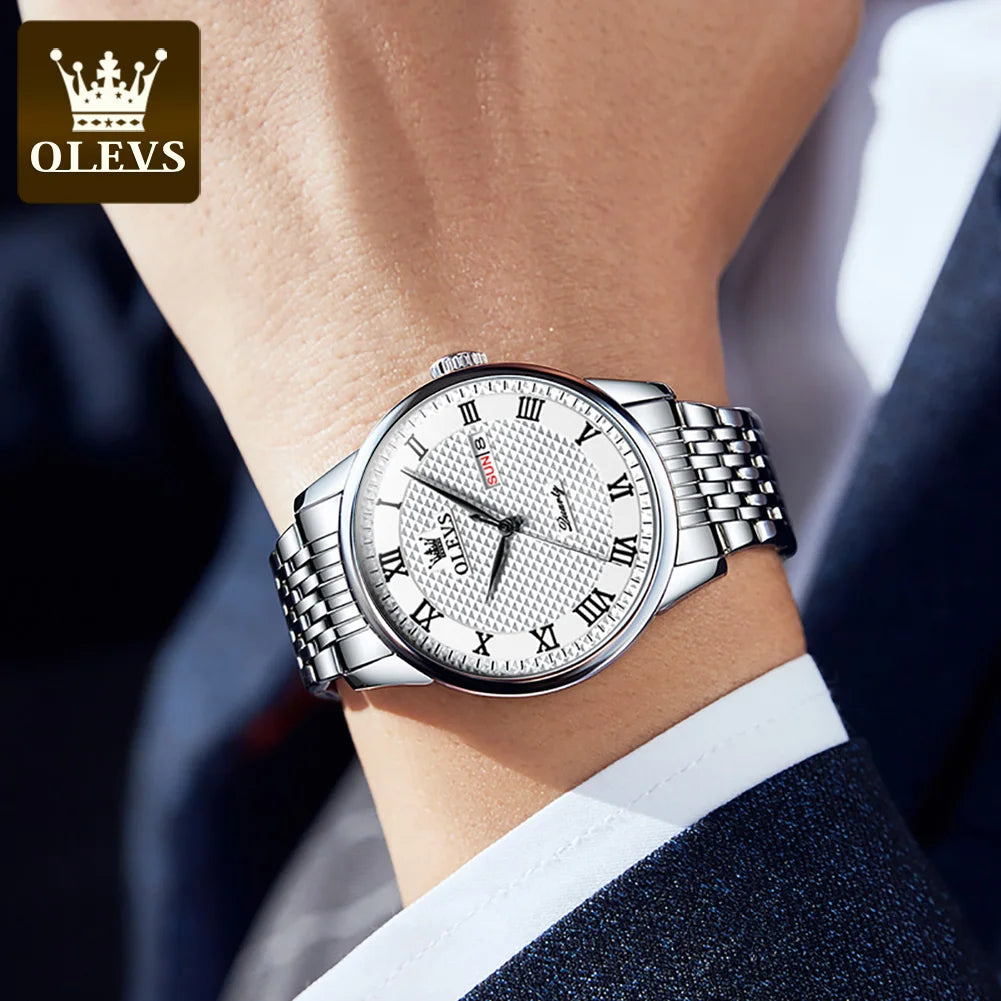 OLEVS 5562 Men‘s Waterproof Roman Scale