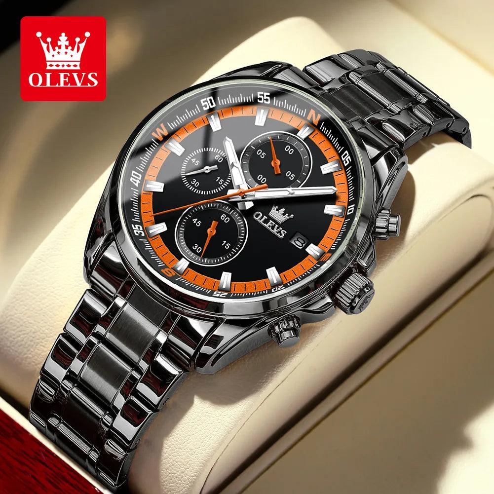 OLEVS TY713 Stainless Steel Waterproof Casual Fashion Original Quartz Watch