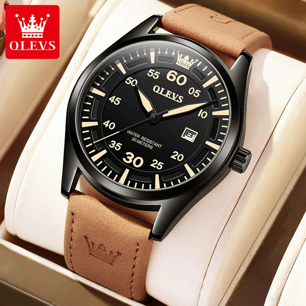 OLEVS 9962 Men's Leather