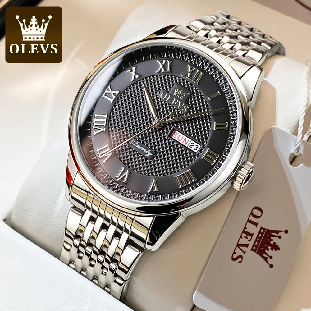 OLEVS 5562 Men‘s Waterproof Roman Scale