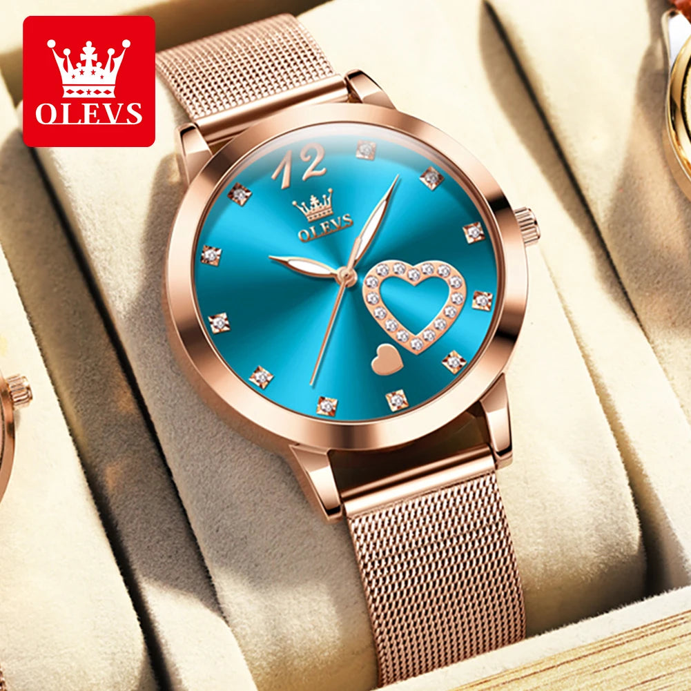 OLEVS 5189 Women's Casual Waterproof Luminous Stainless Steel Watch