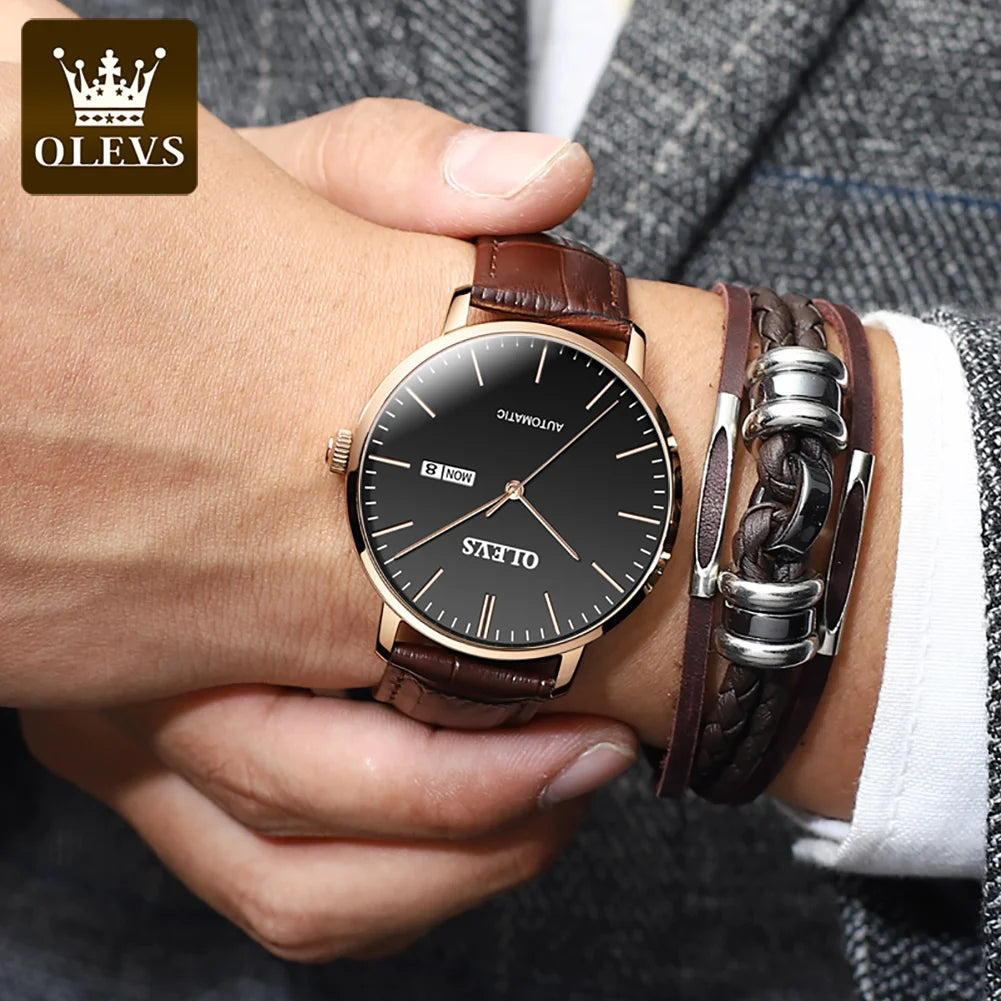 OLEVS 5882 Men's Waterproof Date Week High Quality Wristwatch