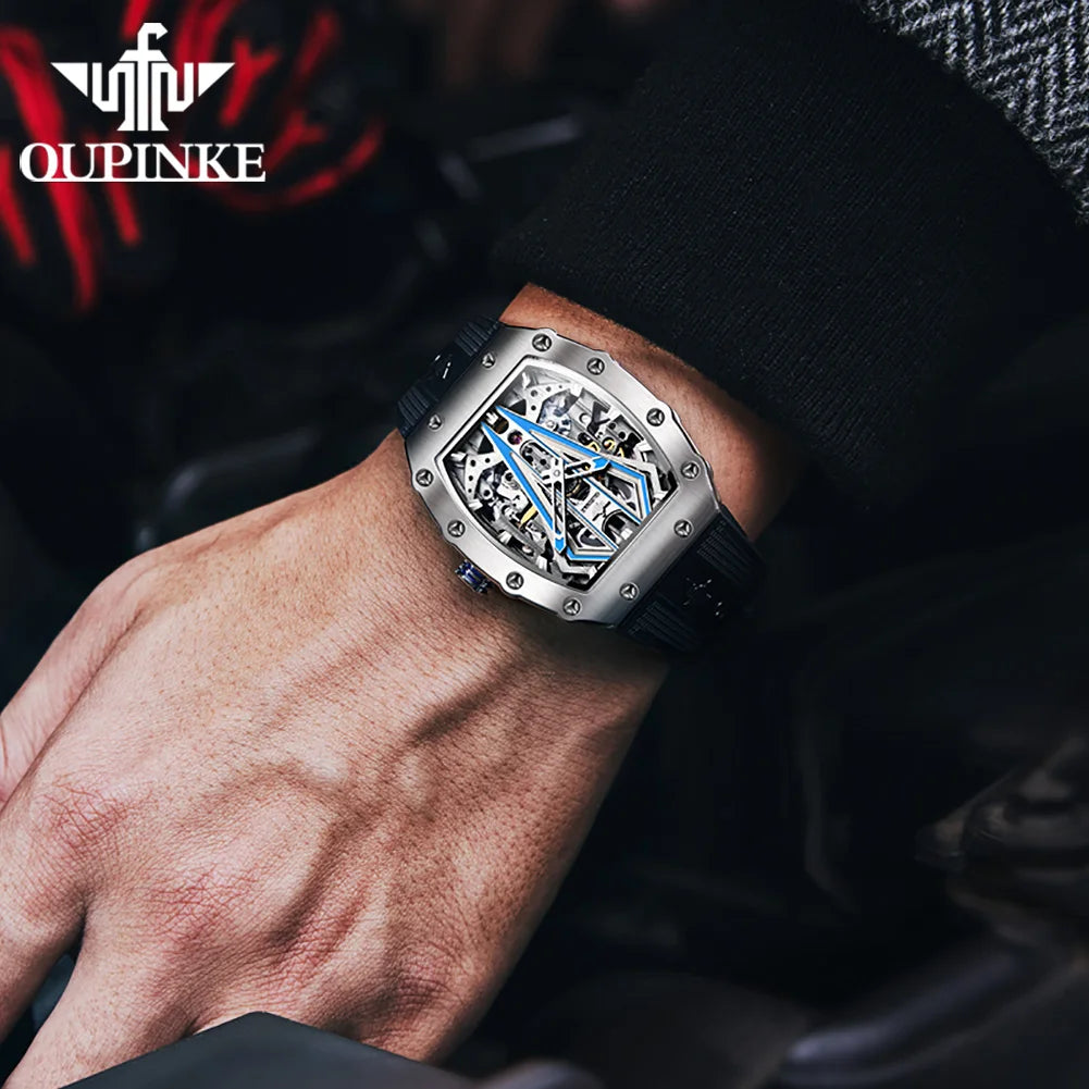 3179 Tonneau Tungsten Steel Sapphire Mirror