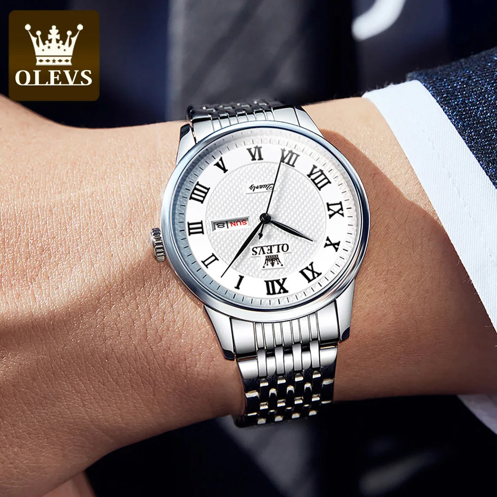 OLEVS 5562 Men‘s Waterproof Roman Scale
