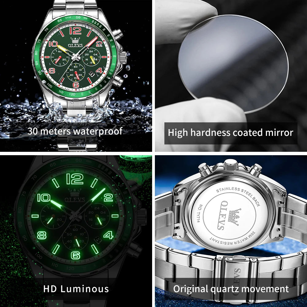 OLEVS Men's Watches No.TY714 Chronograph Waterproof