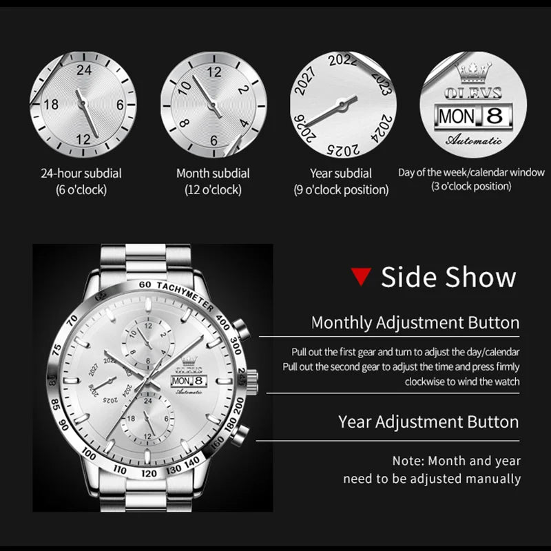 OLEVS 6683 Men's Perpetual Calendar