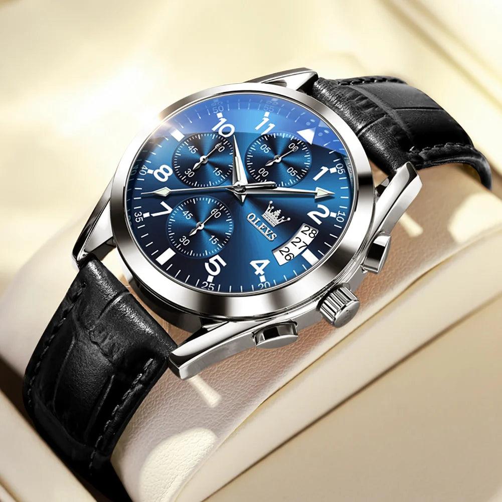 OLEVS 2878 Luxury Waterproof Luminous Quartz Wrist watch for Men Relogio