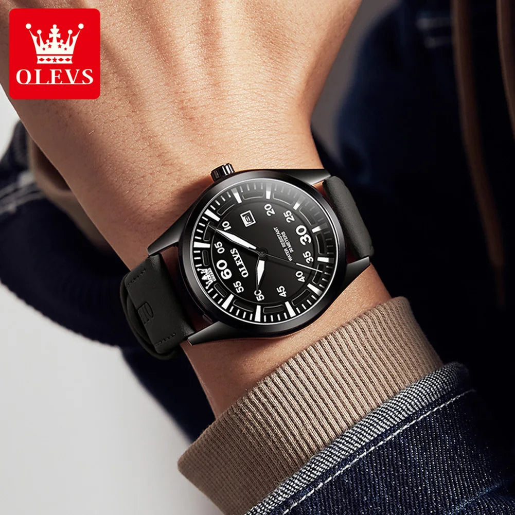 OLEVS 9962 Men's Leather