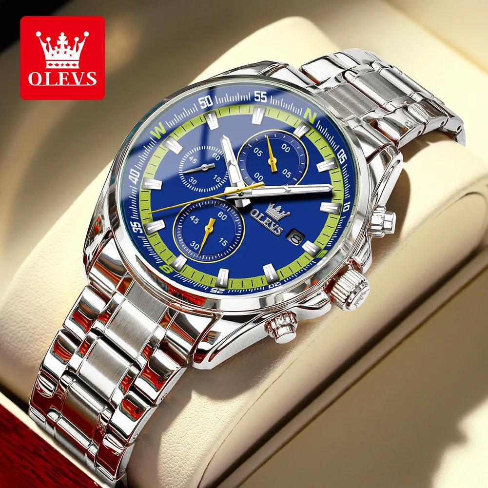 OLEVS TY713 Stainless Steel Waterproof Casual Fashion Original Quartz Watch