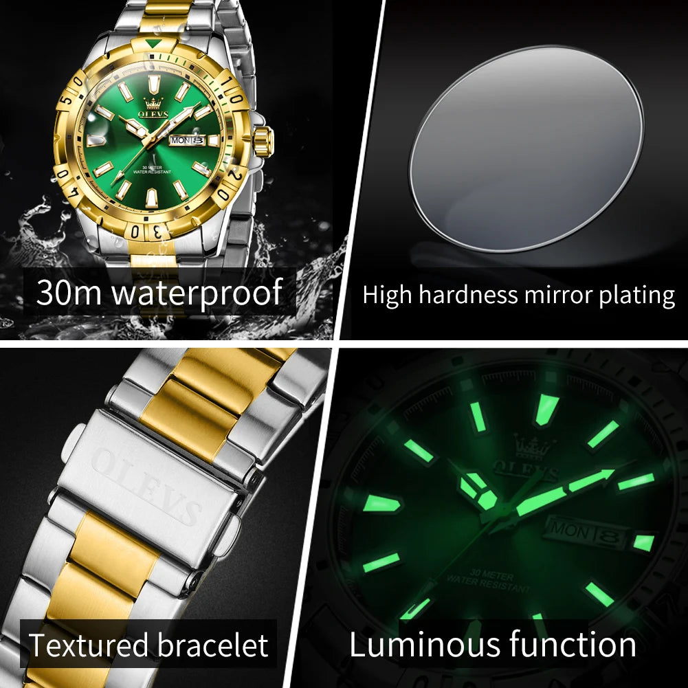 OLEVS 5560 Men's Diver Style Classic Luminous Reloj