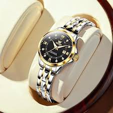 OLEVS 2906 Women‘s Luxury Gold Waterproof Rhombus Stainless Steel Watch