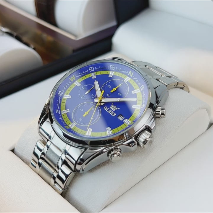 OLEVS TY713 Stainless Steel Waterproof Casual Fashion Original Quartz Watch