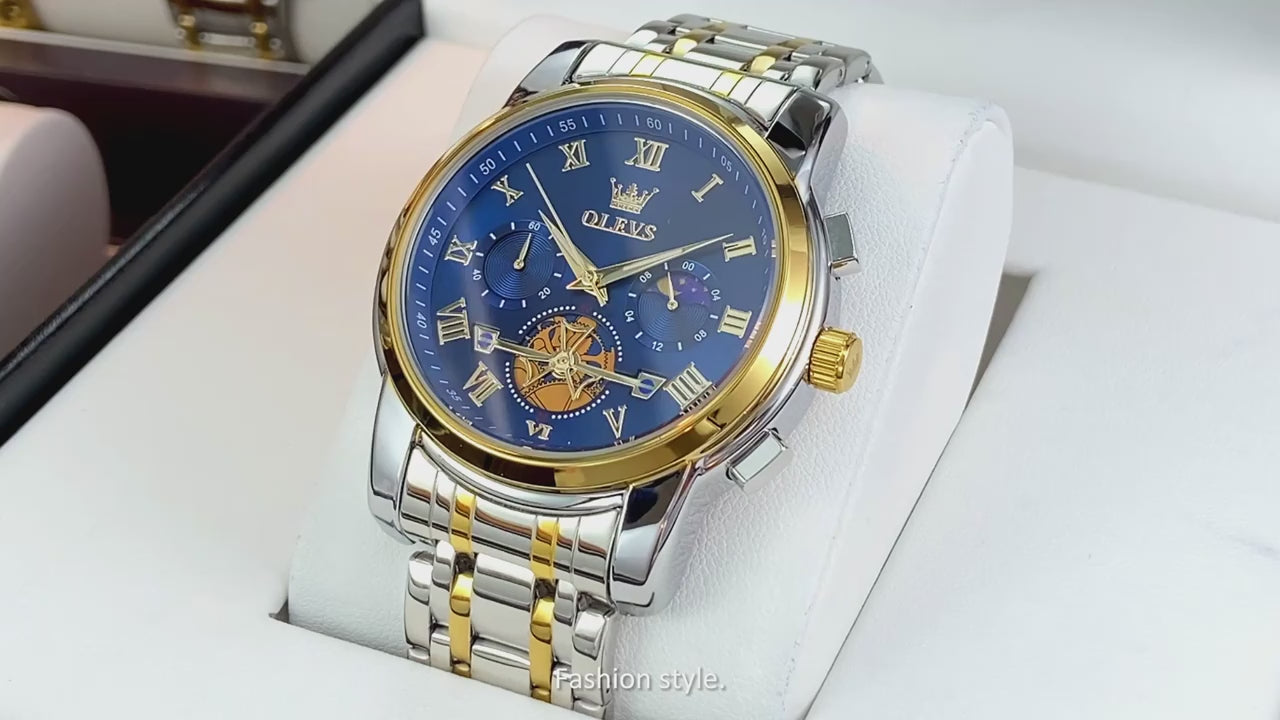 OLEVS 2859 Dial Luxury Waterproof Wrist Watch for Man Original Quartz