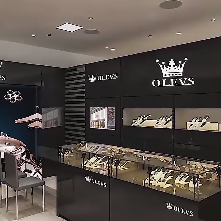OLEVS 9910 Luxury Waterproof Stainless Steel Mechanical