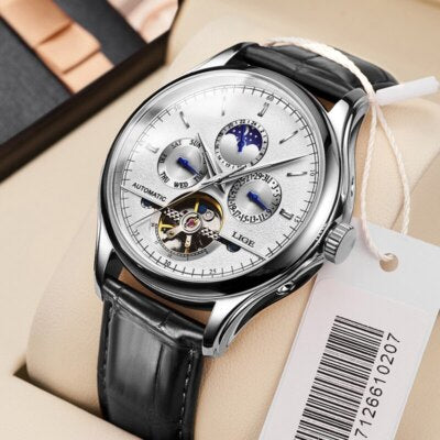 OLEVS 6663 Men's Waterproof Luminous Watch Moon Phase